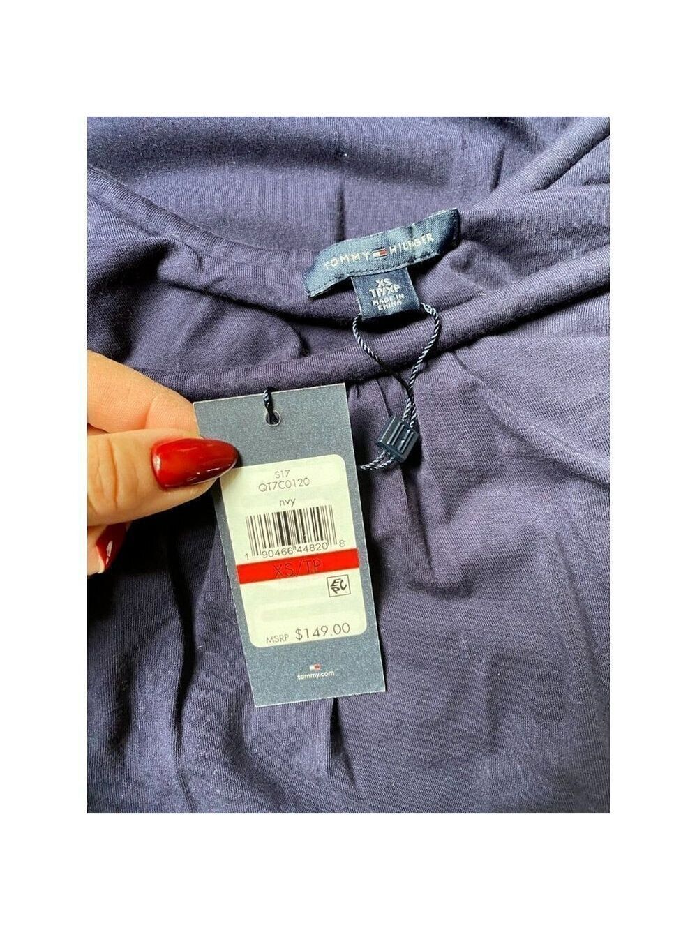 Tommy Hilfiger BNWT womens blue long maxi dress NEW sz xsmall - Picture 6 of 7